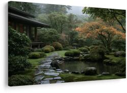 Dovido Tablou grădină japoneză în ceață - 120x80