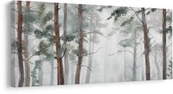 Dovido Tablou pădure liniștită în ceață - 60x30