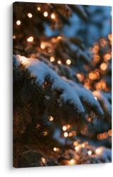 Dovido Tablou ace de conifere iarna în bokeh cald - 60x90
