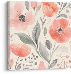 Dovido Tablou flori pastelate în armonie delicată - 70x70