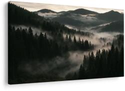 Dovido Tablou păduri montane în ceață la răsărit - 90x60 - dovido - 208,59 RON