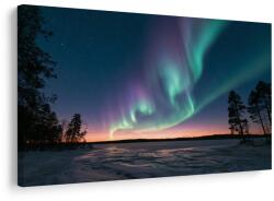 Dovido Tablou cer nocturn cu auroră boreală - 30x20
