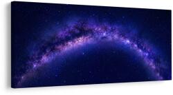 Dovido Tablou strălucire cosmică în tonuri albastru-violet - 80x40