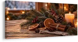 Dovido Tablou decorațiune de Advent confortabilă cu conuri - 100x50