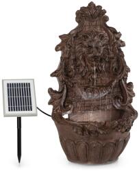 Blumfeldt Löwenstein fântână de perete 2W pompă solară polyresin 4 LED-uri albe cablu 5m (SOL1-Leo) (SOL1-Leo)