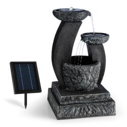 Blumfeldt Fantaghiro, fântână de grădină ornamentală, 3W LED-uri solare, aspect de piatră, polyresin (SOL1-Fantaghiro) (SOL1-Fantaghiro)