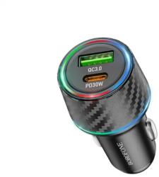 Borofone BZ21 încărcător Brilliant, 48W, 1x USB-A + 1x USB-C, Negru