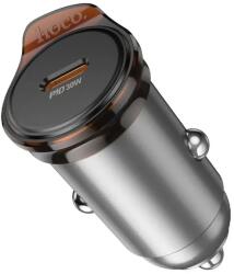 hoco. NZ16 încărcător auto, 30W, 1 x USB-C, Gri - fortunagsm - 21,30 RON