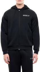 Giorgio Armani Férfi cipzáras pulóver, EA7, Train Graphic Series M Hoodie Fz Infill Copl, Pamut, Fekete, L INTL (7M002134-AF12660-U8134_L)