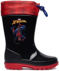 Spiderman Ultimate, szintetikus anyagú csizma Pókember mintával, fekete/piros, 28 EU (5907964282273_28)