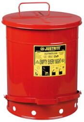 Justrite Gyúlékony hulladékgyűjtő, Justrite, 53L, Piros (1007643)