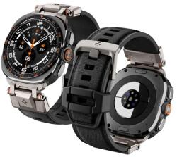 Spigen DuraPro brățară Armor Strap pentru Samsung Galaxy Watch Ultra Series, nylon împletit, Negru (AMP11615) (AMP11615)