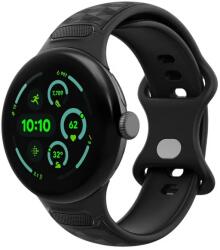 Spigen Parallax Strap Spigen for Google Pixel Watch 45mm Series, curea TPU 3D hexagonal, Negru mat (AMP10192) (AMP10192)