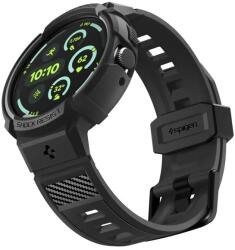 Spigen Rugged Armor Pro pentru Google Pixel Watch 45mm, TPU și silicon, Negru (ACS11223) (ACS11223)