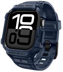 Spigen Rugged Armor Pro V2 husă pentru Apple Watch Series 10 / 11 42mm, carcasă și curea TPU, Bleumarin (ACS10495) (ACS10495)