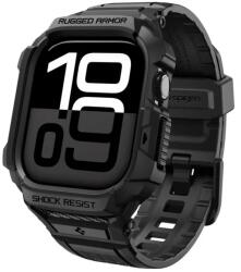 Spigen Rugged Armor Pro V2 husă pentru Apple Watch Series 10/11 42mm, carcasă + curea, Negru mat (ACS10494) (ACS10494)