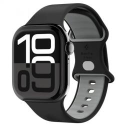 Spigen Nano Pop curea pentru Apple Watch 42mm/41mm/40mm/38mm Series, silicon premium, Negru susan (AMP09324) (AMP09324)