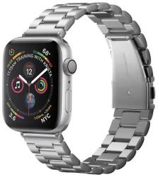 Spigen Modern Fit Strap Spigen for Apple Watch 49mm / 46mm / 45mm / 44mm / 42mm Series, Oțel inoxidabil reglabil, Argintiu (062MP25404) (062MP25404)