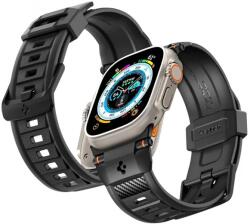 Spigen Rugged curea pentru Apple Watch 49mm / 46mm / 45mm / 44mm / 42mm, Rezistent, Reglabil, Negru (AMP07105) (AMP07105)