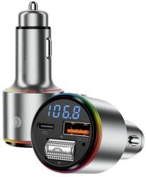 Proove FMPD30110006 transmisor FM Bluetooth și încărcător auto, Type-C 30W, Argintiu