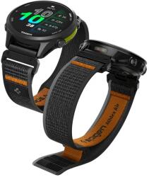 Spigen Athlex curea Air Strap pentru Garmin Fenix/Forerunner/Approach Series, 22mm, Ventilat, Negru-orange (AMP11426) (AMP11426)