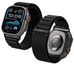 Spigen WBF1 curea pentru Apple Watch 49mm/46mm/45mm/44mm Series, nylon durabil, Negru (AMP10144) (AMP10144)