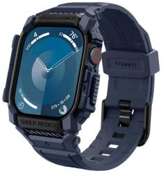 Spigen Rugged Armor Pro Strap Spigen pentru Apple Watch Series 10 / 11 46mm, husă integrată, Bleumarin (ACS08606) (ACS08606)