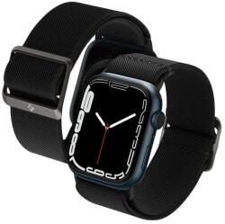 Spigen Lite Fit curea pentru Apple Watch 42mm/41mm/40mm, Nylon premium, Cataramă sigură, Negru (AMP02290) (AMP02290)