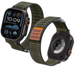 Spigen WBF0 curea pentru Apple Watch 49mm/46mm/45mm/44mm, textil ușor, Verde (AMP10142) (AMP10142)