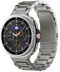 Spigen Watch9 Modern Fit curea pentru Samsung Galaxy Watch8 / Watch8 Classic, Oțel inoxidabil, Titan natural (AMP10122) (AMP10122)