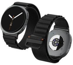 Spigen WBF1 Spigen Watch9 curea pentru Samsung Galaxy Watch8 / Watch8 Classic Series, nylon, Velcro, Black (AMP11607) (AMP11607)