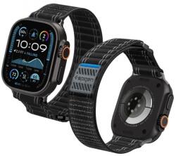 Spigen WBF0 curea pentru Apple Watch 49mm/46mm/45mm/44mm, textil, Negru (AMP10141) (AMP10141)