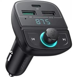 UGREEN CD229 transmițător FM, Bluetooth 5.0, 3 porturi 31.5W, Negru