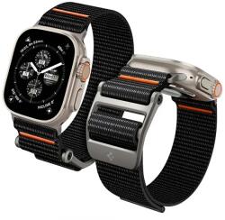 Spigen DuraPro szíj Flex Strap Apple Watch, Nylon, Fekete Narancs (AMP05981) (AMP05981)