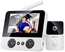 Yesido KM27 videócsengő, Wi-Fi 2K, Fehér