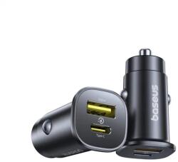 Baseus GoTrip töltő, 30W, USB-C + USB-A, Fekete (C00072300123-00) (C00072300123-00)