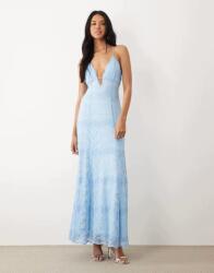 Bardot Kék Maxi Csipkés Ruha B23__L