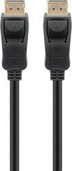 Goobay Cablu DisplayPort Goobay, mufa tata > mufa tata, 8K / 120Hz (Negru, 3 metri, 40 Gbit/s, DisplayPort 2.0 / 2.1) (74749)