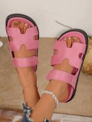 Shein Rózsaszín Klasszikus Flip-flop Papucs S06__40, 5