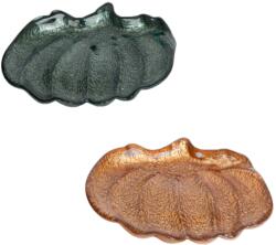 BackHome Living Farfurie de sticlă în formă de dovleac 22, 5x20, 5cm mix de culori 81122 (IBO4652)