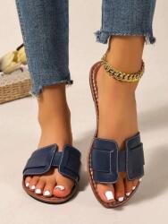 Shein Kék Lapos Sarkú Flip-flop Papucs S06__37