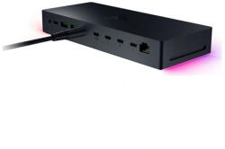 Razer Thunderbolt 5 Dock Chroma - 11 port, M. 2 foglalat, 3 db 4K 144Hz monitor támogatása, PD 140W, fekete (RC21-02290100-R3EK) - prodots