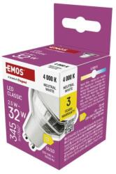 EMOS Bec LED Classic MR16 alb/ GU10 / 2, 5 W (32 W) / 345 lm / Alb neutru