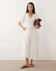 New Look Fehér MIDI Ruha V Neck B23__XS