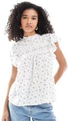 Vero Moda Fehér Virágos Felső Hímzés B23__M