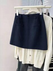 Shein Sötétkék Mini Szoknya U8A S06__M