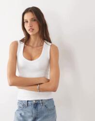Cotton On Fehér Ujjatlan Felső V-neck B25__M
