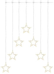 EMOS DCGW14 LED karácsonyi fényfüggöny - 7 csillag, 67x125cm, kültéri és beltéri, meleg fehér (1550000128)