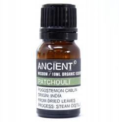 Ancient Wisdom Pacsuli Bio Illóolaj, 10 ml, 100% Tiszta Párologtatóhoz és Aromalámpához (orgeo-04)