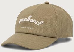 Weekend Max Mara baseball sapka női pamut WKAELFI - zöld Univerzális méret